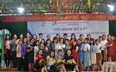 The Trade Union of Khanh viet Corporation organized the conference to sum up the emulation movement “Good at Work – Good at Home” of Khatoco’s female staff during 3 years 2015 – 2018.