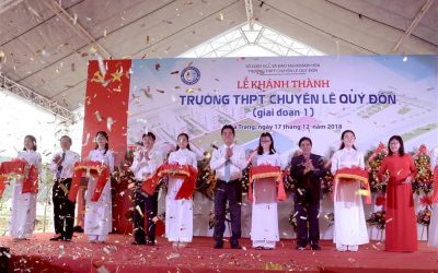 Ceremony of opening Le Quy Don high school for gifted students