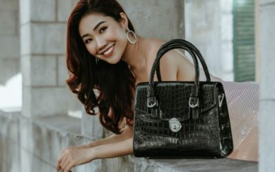 Khatoco’s crocodile and ostrich leather handbags are fascinating women