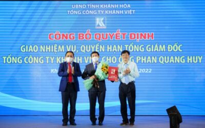 The announcement ceremony of the decision on the appointment of the management officials of Khanh Viet Corporation