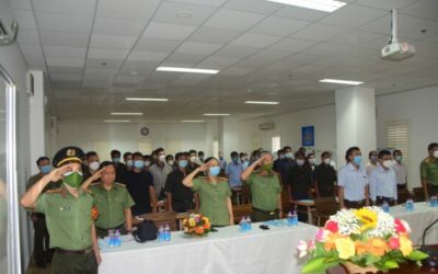 The professional security training course for the security force of Khanh Viet Corporation