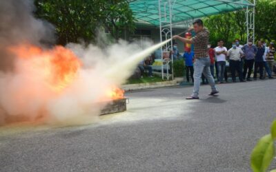 Khanh viet corporation organized a training course on fire prevention, firefighting and rescue￼