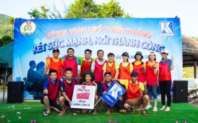 The Trade Union of Khanh Viet Corporation organizes a camping trip themed “Strong connection for success”